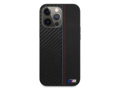 قاب فیبر کربن و چرم آیفون 13 پرو مکس طرح بی ام و ام3 CG Mobile iphone 13 Pro Max BMW M3 Carbon Fiber & Leather Case
