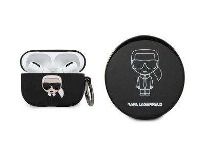 کاور سیلیکونی و پاور بانک آینه ای ایرپاد پرو طرح کارل CG Mobile Silicone Airpods Pro Case & Mirror Power Bank