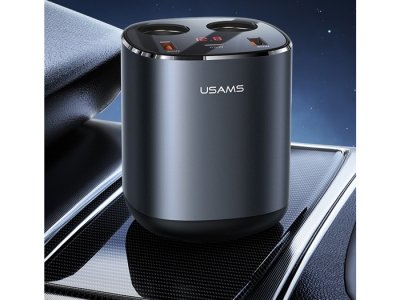 شارژر فندکی فوق فست‌شارژ ماشین 245 وات یوسامز US-CC151 C28