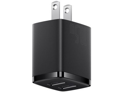 شارژر دیواری دو پورت یواس‌بی 10.5 وات بیسوس Baseus Compact Charger 2U CN CCXJ010001