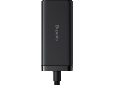 شارژر دیواری فست شارژ 65 وات با کابل تایپ‌سی 100 واتی یک متری بیسوس Baseus GaN3 Pro Powerstrip 2AC+2U+2C US PSZM000102