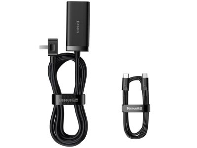 شارژر دیواری سوپر فست شارژ تایپ‎‌سی و یو‌اس‌بی 100 وات بیسوس Baseus GaN3 Pro Fast Charger 2U+2C CN CCGP000001
