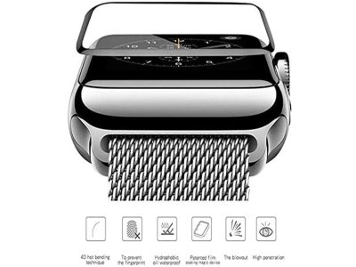 محافظ صفحه نمایش اپل‌واچ سری 7 کوتتسی Coteetci 4D iWatch Full Glue Glass Apple Watch 41mm
