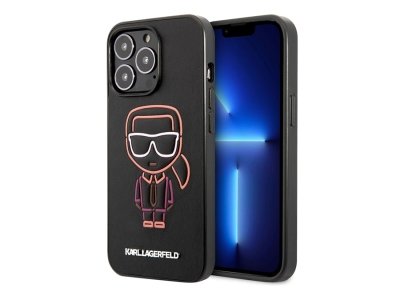 قاب چرمی آیفون 13 پرو طرح کارل برجسته CG Mobile iphone 13 Pro Karl Lagerfeld Leather Case