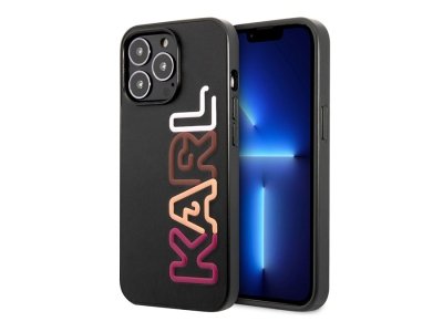 قاب چرمی آیفون 13 پرو مکس طرح کارل برجسته CG Mobile iphone 13 Pro Max Karl Lagerfeld Leather Case
