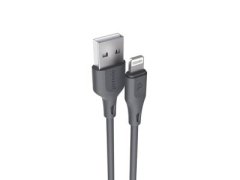 شارژر فندکی فست شارژ با کابل لایتنینگ پورودو Porodo Dual Port Car Charger Lightning Cable PD-34CCV2L
