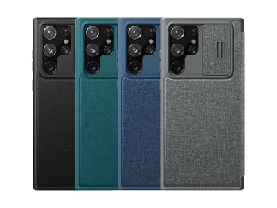 کیف سامسونگ اس 22 اولترا نیلکین Nillkin Samsung S22 Ultra Qin Pro Plain Case