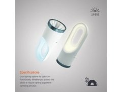 چراغ قوه شارژی پورودو Porodo 2 in 1 Multi-Function Outdoor Flashlight