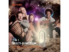 چراغ قوه شارژی پورودو Porodo 2 in 1 Multi-Function Outdoor Flashlight