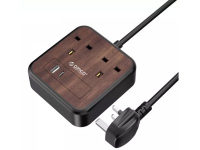 چندراهی فست 2 سوکت، 1 یواس‌بی و 1 تایپ سی 3 متری اوریکو ‌‎ ORICO APD-2A1U1C UK Power Socket 18W USB Type-C Fast Charger 2500W