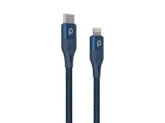 کابل کوتاه تایپ سی به لایتنینگ پورودو Porodo Aluminum Braided PD USB-C to Lightning Cable 0.25m