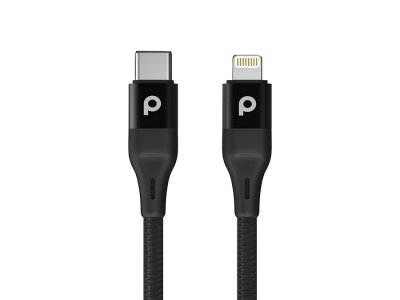 کابل شارژ و انتقال داده تایپ سی به لایتنینگ پورودو Porodo Aluminum Braided PD USB-C to Lightning Cable 2.2m