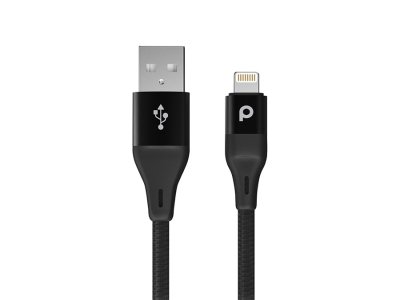 کابل شارژ و انتقال داده لایتنینگ پورودو Porodo Aluminum Braided Lightning Cable 2.2m