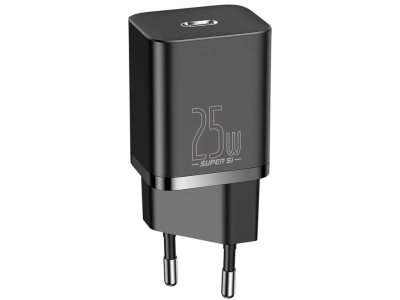 شارژر دیواری فست شارژ تایپ سی 25 وات بیسوس Baseus Super Si 1C 25W CCSP020101 EU