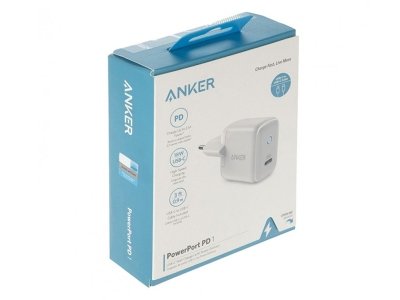 شارژر دیواری فست تایپ سی انکر همراه با کابل دوسر تایپ سی  Anker PowerPort PD 1 with Quick Charge 3.0 | B2019LD3