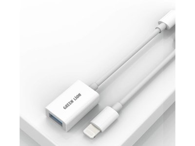 مبدل اوتی‌جی لایتنینگ به یو اس بی گرین Green Multi-Function OTG Lightning to USB Camera Adapter GNMFOTG