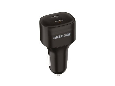 شارژر فندکی فست شارژ ماشین تایپ سی 45 وات گرین GNCC2PD45W