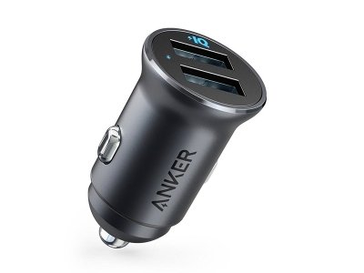 شارژر فندکی فست شارژ ماشین دو پورت انکر A2727H12