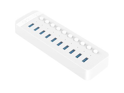 هاب پرسرعت 10 پورت اوریکو ORICO CT2U3-10AB Multi-Port Hub With Individual Switches USB3