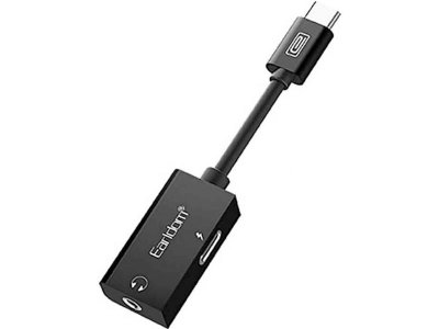 مبدل تایپ‌سی به تایپ‌سی و جک 3.5 میلی‌متری صدا ارلدام Earldom ET-OT32C Type-C to 3,5mm + Type-C 12cm