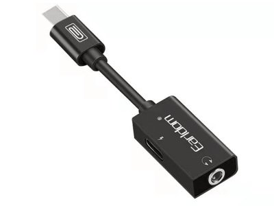 مبدل تایپ‌سی به تایپ‌سی و جک 3.5 میلی‌متری صدا ارلدام Earldom ET-OT32C Type-C to 3,5mm + Type-C 12cm