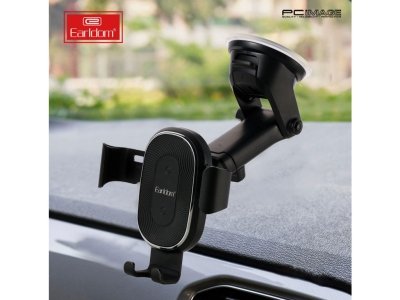 نگهدارنده موبایل خودرو و شارژر وایرلس 15 وات ارلدام Earldom Car holder and Wireless car charger 2 in 1 WC13