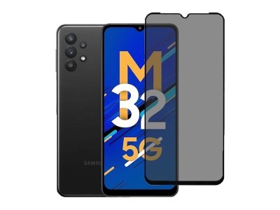 محافظ صفحه نمایش شیشه ای حریم شخصی سامسونگ Mletubl Samsung Galaxy M32 5G Privacy Glass