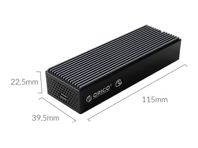 باکس هارد M.2 SSD اوریکو با فن خنک کننده داخلی ORICO-M2PVC3-G20 USB3.2 20Gbps M.2 NVMe SSD Enclosure