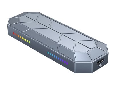 باکس هارد RGB M.2 NVMe SSD اوریکو ORICO-M2VG01-C3 RGB M.2 NVMe SSD Enclosure