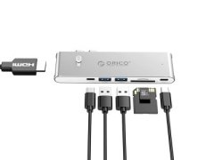 داک 7 پورت با درگاه Thundeoltrb3.0 اوریکو