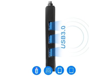 هاب تایپ‌سی با 6 پورت لنوو Lenovo 6 in 1 Type C HUB Adapter S706