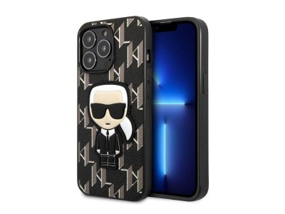 قاب چرمی آیفون 13 پرو مکس طرح کارل برجسته CG Mobile iphone 13 Pro Max Karl Lagerfeld Leather Case