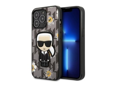 قاب چرمی آیفون 13 پرو مکس طرح کارل برجسته CG Mobile iphone 13 Pro Max Karl Lagerfeld Leather Case