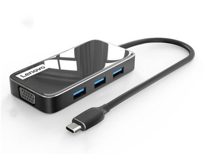 هاب تایپ‌سی با 6 پورت لنوو Lenovo EV06 Multifunctional 6 in 1 Type-C Hub