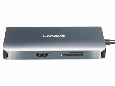 هاب تایپ‌سی با 7 پورت لنوو Lenovo LX0807G Type-C Hub Docking Station