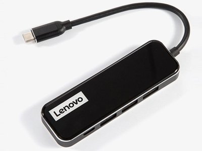 هاب تایپ‌سی با 4 پورت لنوو Lenovo EC04 USB 3.0 HUB Adapter Multi USB Splitter