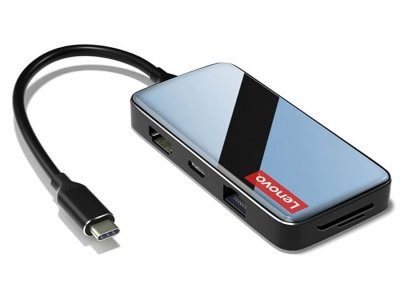هاب و رم‌ریدر تایپ‌سی با 8 پورت لنوو Lenovo Original USB Type C HUB Multi USB 3.0 ER08