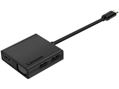 هاب تایپ‌سی با 6 پورت لنوو Lenovo C120 Type-C Hub Docking Station Adapter