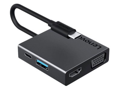 هاب تایپ‌سی با 6 پورت لنوو Lenovo C120 Type-C Hub Docking Station Adapter