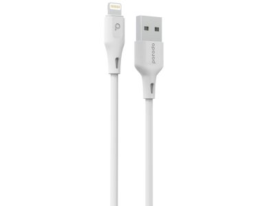 کابل لایتنینگ شارژ سریع 1.2 متری پرودو Porodo USB Cable Lightning Connector PD-U12LC-WH