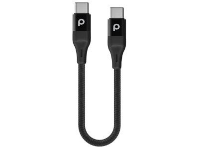 کابل دوسر تایپ‌ سی شارژ سریع پاوربانکی با طول 25 سانت پورودو Porodo USB C to USB C Cable PD-CCBR025-BK