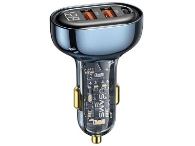 شارژر فندکی فست شارژ تایپ سی ماشین 125 وات یوسامز US-CC158