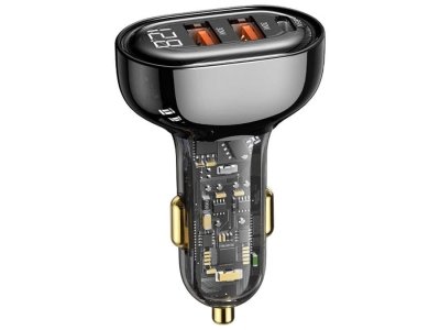 شارژر فندکی فست شارژ تایپ سی ماشین 125 وات یوسامز US-CC158
