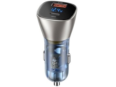 شارژر فندکی فست شارژ 72 وات یوسامز usams car charger Type-C / USB-C CC155