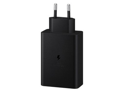 شارژر دیواری اصلی سه پورت 65 وات سامسونگ Samsung EP-T6530NBEGEU Power Adapter
