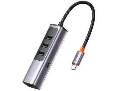 هاب تایپ‌ سی با 5 پورت مک‌ دودو MCDODO USB-C USB3.0x4+PD100W HU-112