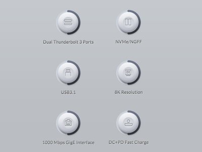 باکس اس اس دی تاندربولت 3 اوریکو ORICO TB3-S2 Thunderbolt 3 M.2 Dual-bay Docking Station