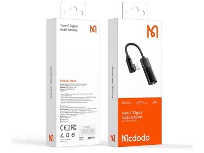 تبدیل صدا تایپ‌ سی به تایپ‌سی و جک 3.5 میلی‌متری مک‌دودو MCDODO CA-188 Audio Cable