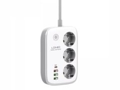 چند راهی برق و شارژر هوشمند 4 پورت الدنیو Ldnio SEW3452