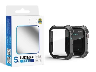 محافظ صفحه نمایش شیشه ای و قاب اپل واچ سری7 سایز 45 میلی متر لیتو LITO S+ Apple Watch Series 7 45mm Armor Glass & Case